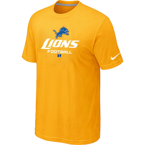 Detroit Lions Critical Victory Yellow T-Shirt