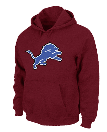 Detroit Lions Logo Pullover Hoodie RED