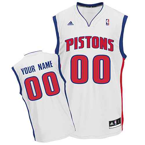 Detroit Pistons Youth Custom white Jersey