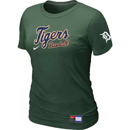 Detroit Tigers Nike Women's D.Green Short Sleeve Practice T-Shirt