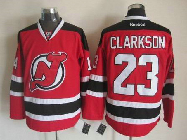 Devils 23 Clarkson Red Jerseys