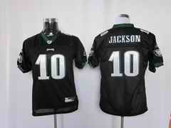 Eagles 10 Jackson black kids Jerseys