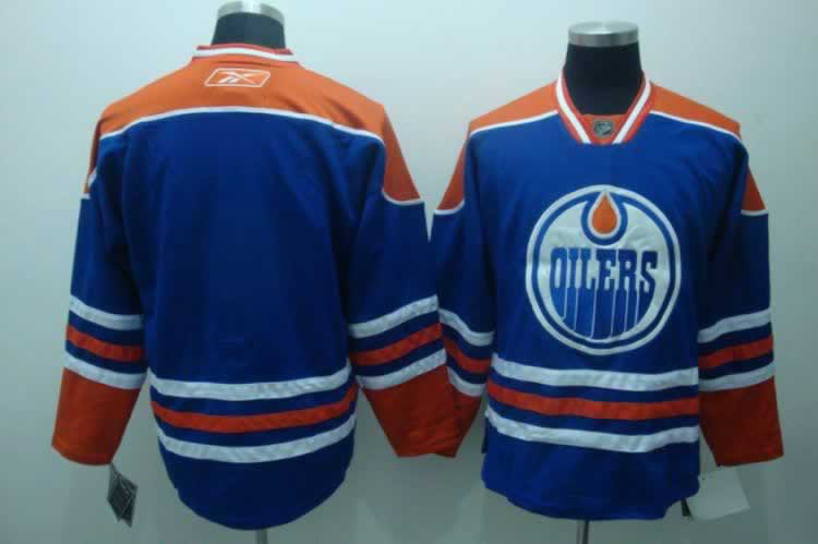 Edmonton Oilers Blank Blue Jerseys