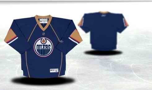 Edmonton Oilers Youth Customized Blue Third Jersey