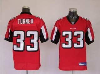 Falcons 33 Michael Turner Red Jerseys