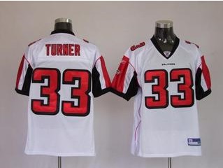 Falcons 33 Michael Turner White Jerseys