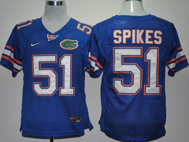 Florida Gators 51 Spikes Blue Jerseys