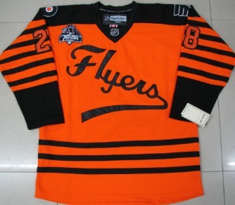 Flyers 17 Simmonds 2012 winter classic orange Jerseys