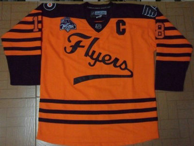 Flyers 18 Richard 2012 winter classic orange Jerseys
