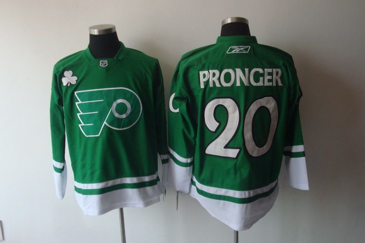 Flyers 20 Pronger St.Patricks Day Green Jerseys