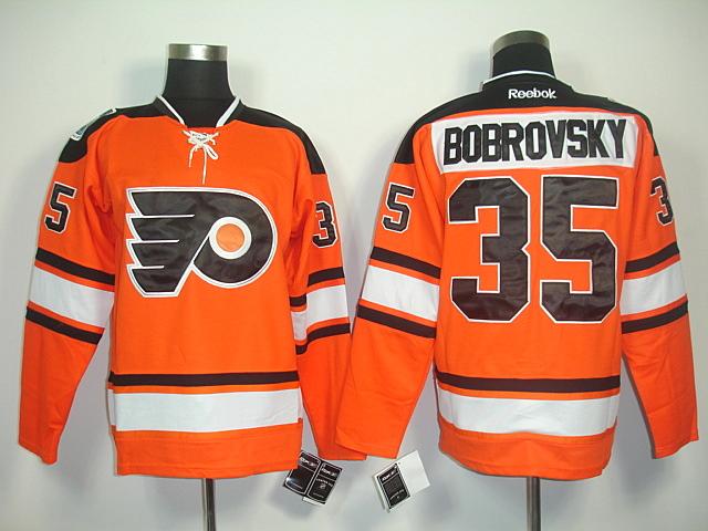 Flyers 35 Bobrovsky 2011 winter classic orange Jerseys