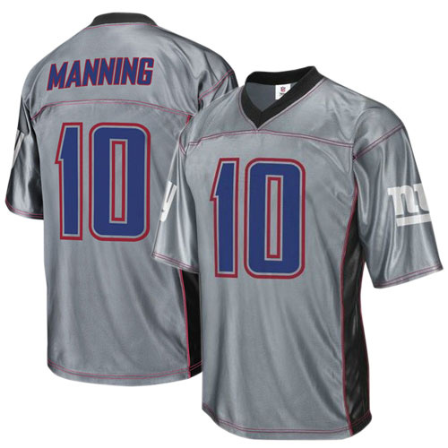 Giants 10 Manning Grey Jersey