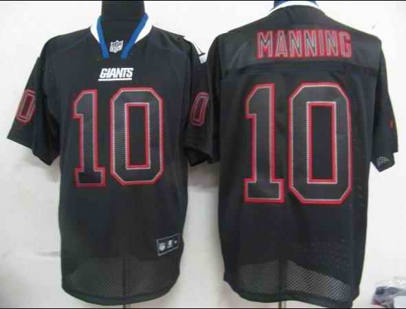 Giants 10 Manning black field shadow Jerseys