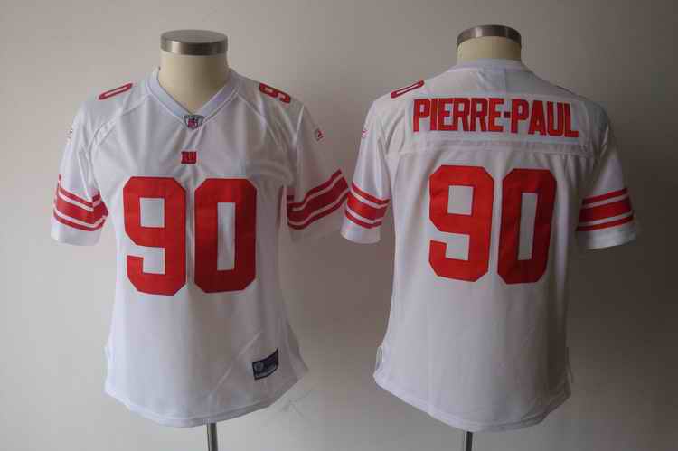 Giants 90 PIERRE-PAUL white women team jerseys