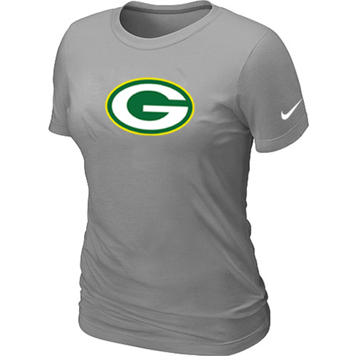 Green Bay Packers L.Grey Women's Logo T-Shirt