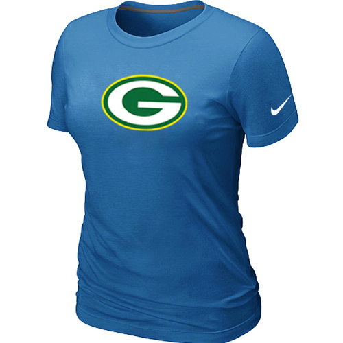 Green Bay Packers L.blue Women's Logo T-Shirt