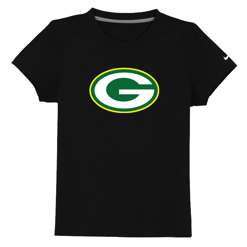 Green Bay Packers Sideline Legend Authentic Logo Youth T-Shirt Black