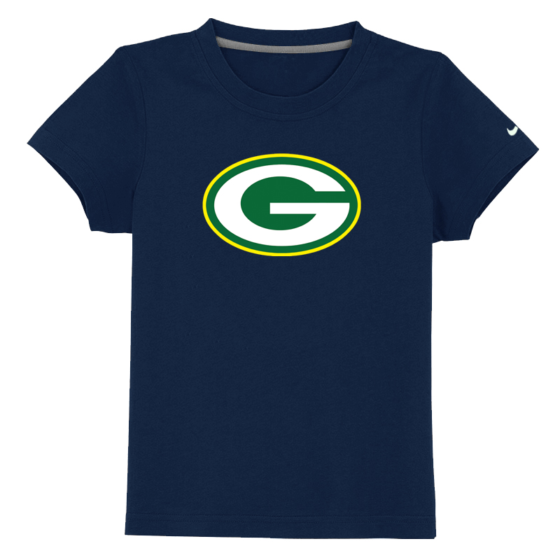 Green Bay Packers Sideline Legend Authentic Logo Youth T-Shirt D.blue