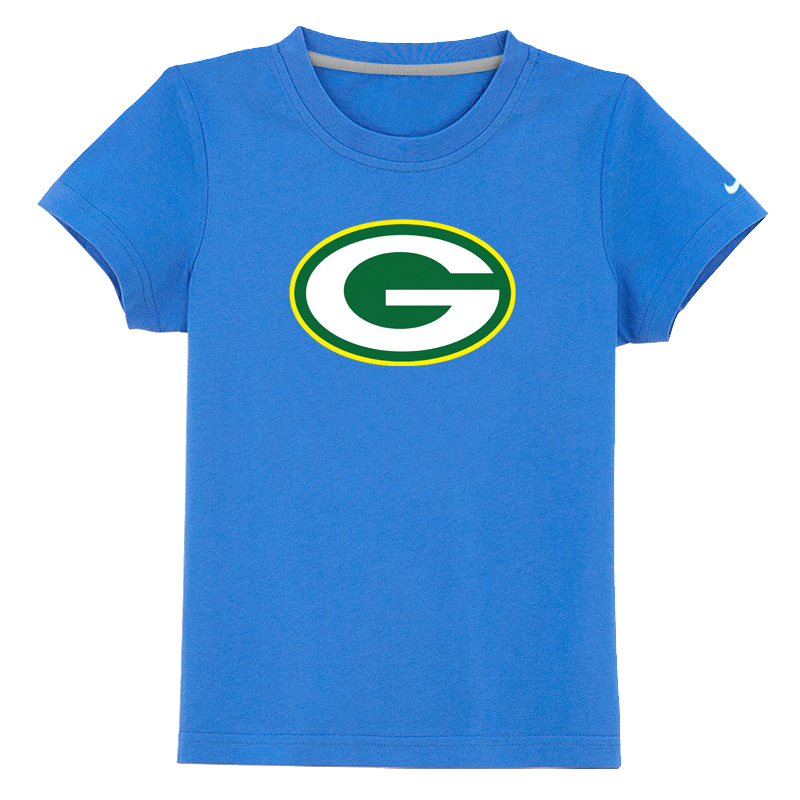 Green Bay Packers Sideline Legend Authentic Logo Youth T-Shirt light Blue