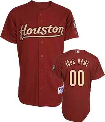Houston Astros Red Man Custom Jerseys