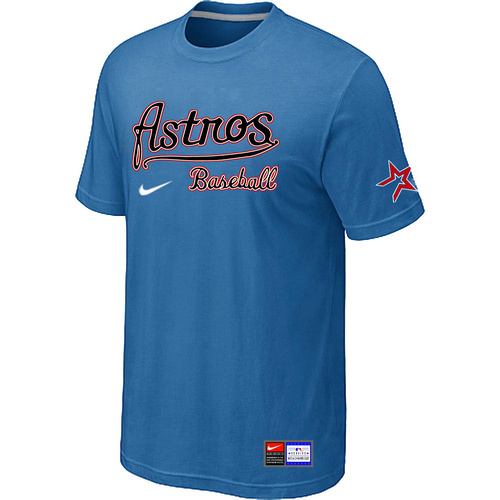 Houston Astros light Blue Nike Short Sleeve Practice T-Shirt