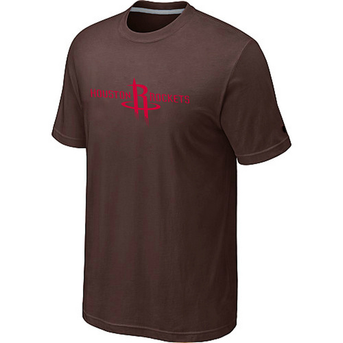 Houston Rockets adidas Primary Logo T-Shirt -Brown