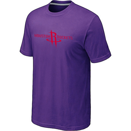 Houston Rockets adidas Primary Logo T-Shirt -Purple