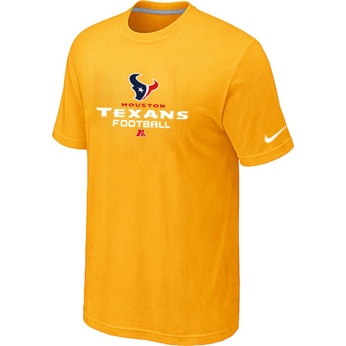 Houston Texans Critical Victory Yellow T-Shirt
