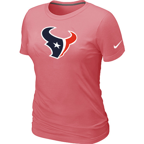 Houston Texans Pink Women's Logo T-Shirt