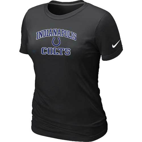 Indianapolis Colts Women's Heart & Soul Black T-Shirt