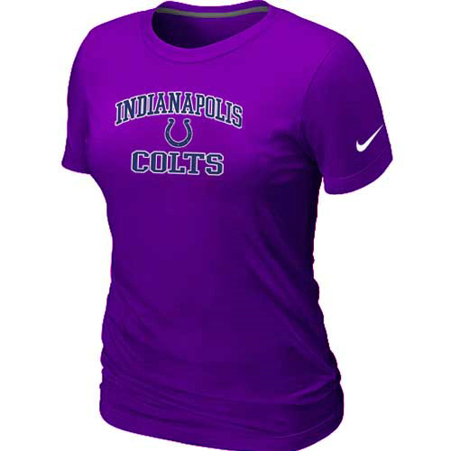 Indianapolis Colts Women's Heart & Soul Purple T-Shirt