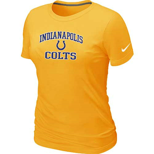Indianapolis Colts Women's Heart & Soul Yellow T-Shirt
