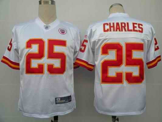 Kansas City Chiefs 25 Jamaal Charles white Jerseys
