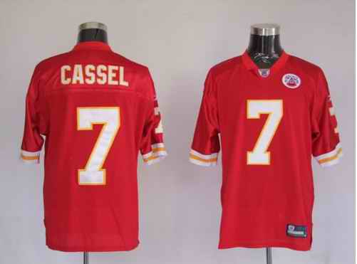 Kansas City Chiefs 7 Cassel Red Jerseys