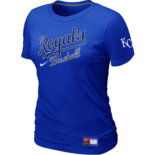 Kansas City Royals Blue Nike Women's Short Sleeve Practice T-Shirt