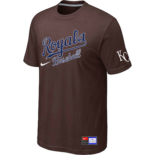 Kansas City Royals Brown Nike Short Sleeve Practice T-Shirt