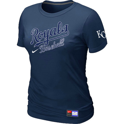 Kansas City Royals D.Blue Nike Women's Short Sleeve Practice T-Shirt