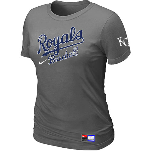 Kansas City Royals D.Grey Nike Women's Short Sleeve Practice T-Shirt
