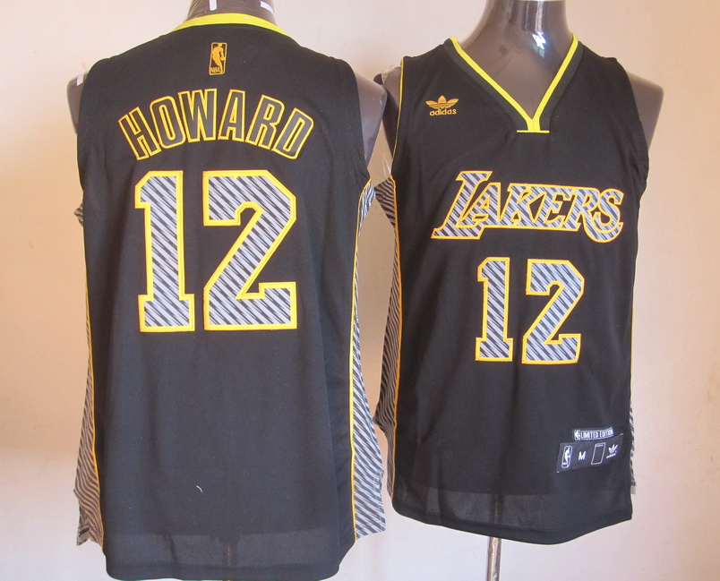 Lakers 12 Howard Black Fashion Jerseys