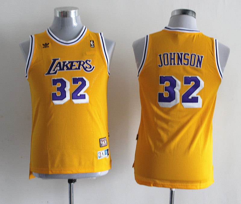 Lakers 32 Johnson Yellow Youth Jersey