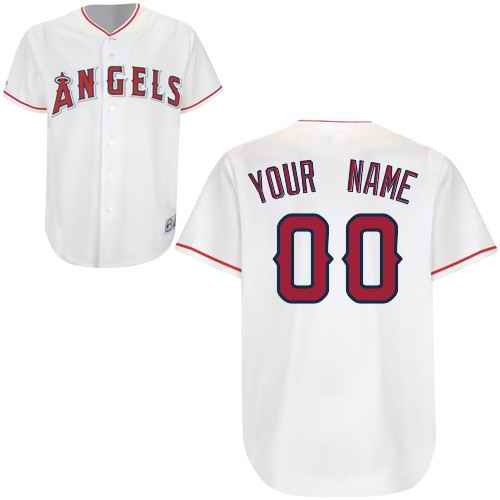 Los Angeles Angels Of Anaheim White Man Custom Jerseys