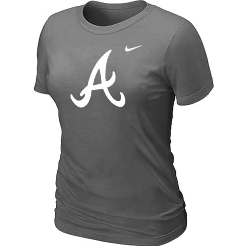 MLB Atlanta Braves Heathered Nike D.Grey Blended T-Shirt