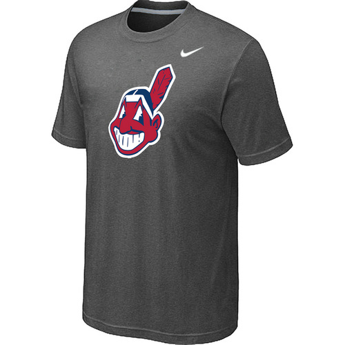 MLB Cleveland Indians Heathered Nike D.Grey Blended T-Shirt