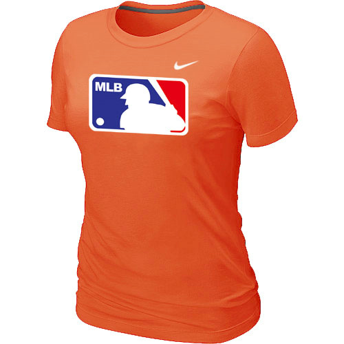 MLB Logo Heathered Women's Nike Orange Blended T-Shirt