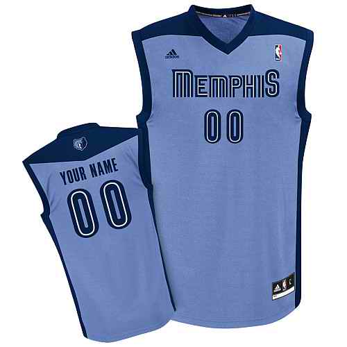 Memphis Grizzlies Custom Lt blue Alternate Jersey