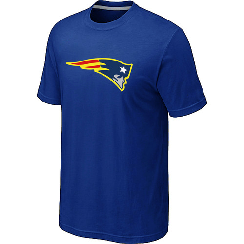 Men's New England Patriots Neon Logo Charcoal Blue T-shirt