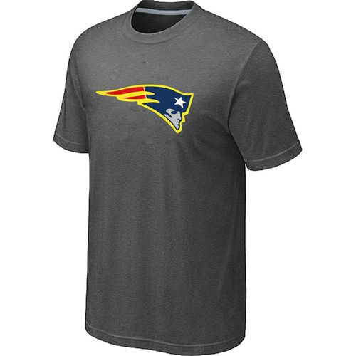 Men's New England Patriots Neon Logo Charcoal D.Grey T-shirt