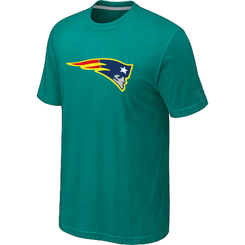 Men's New England Patriots Neon Logo Charcoal Green T-shirt
