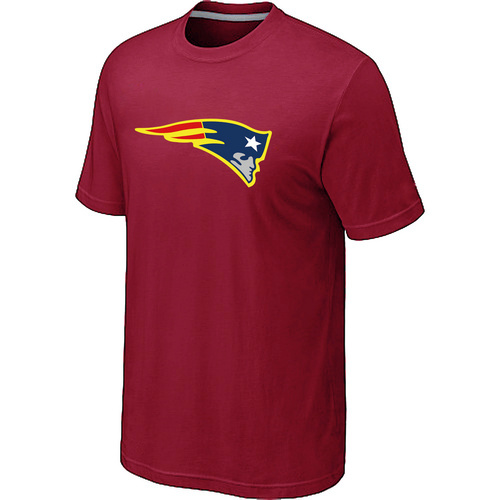 Men's New England Patriots Neon Logo Charcoal Red T-shirt