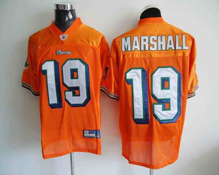 Miami Dolphins 19 Marshall orange Jerseys